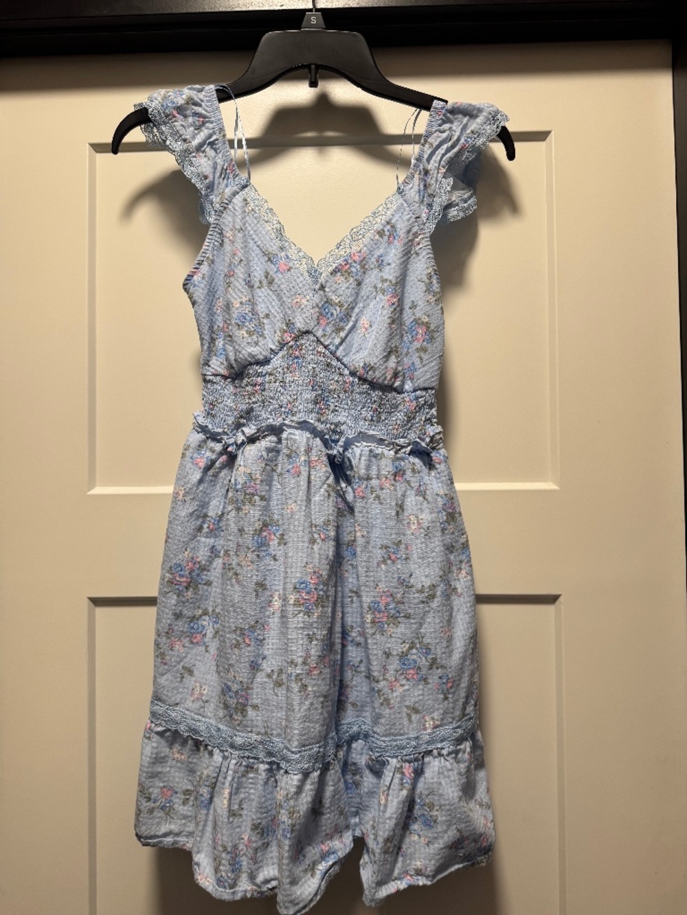 Blue Floral Summer Dress